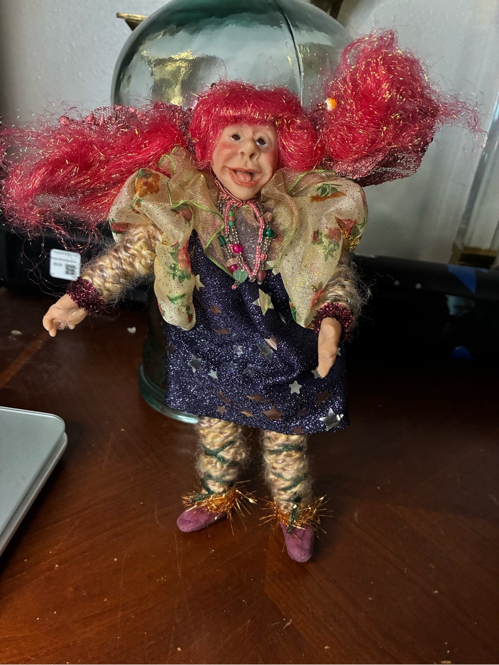 MARK ROBERTS Possible Doll In Violet Star Dress